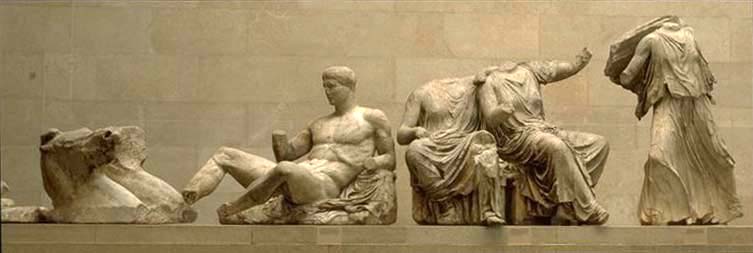Parthenon: Helios
Chariot, Dionysos (or Herakles?); Demeter, Kore, and Artemis (or<img
SRC=